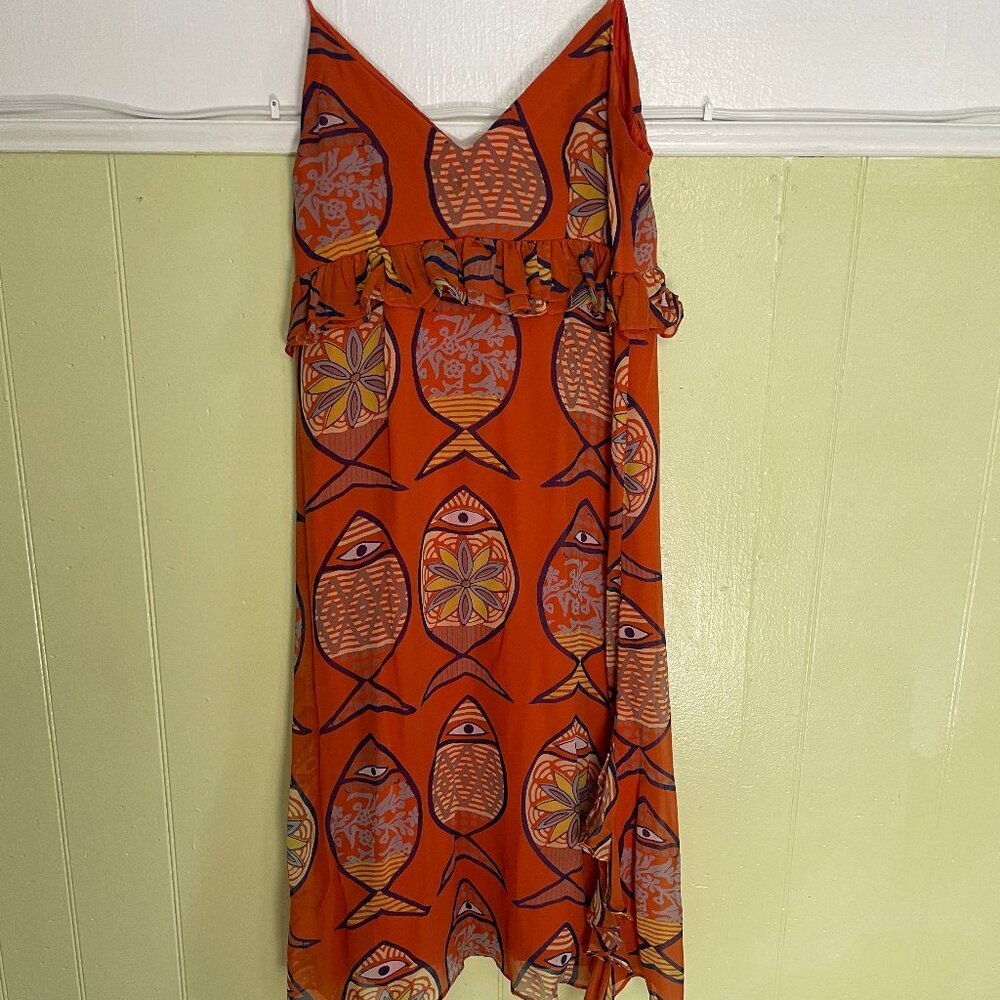 New with Tags Summer School Silk Dress by Anupamaa. size XS